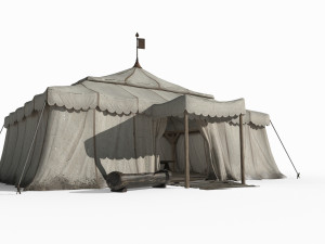 Ancient nomadic tents 3D Model