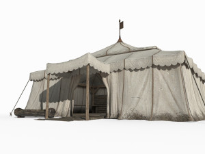 Ancient nomadic tents 3D Model