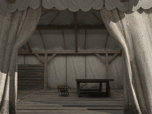 Ancient nomadic tents 3D Model