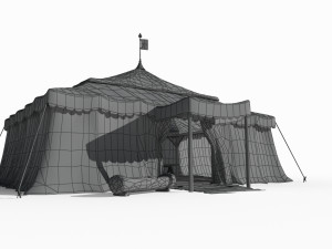 Ancient nomadic tents 3D Model
