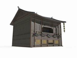 아시안 앤시언트 아키텍처 인 3D 모델