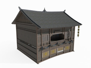 Asian Ancient Architecture Inn 3D Model