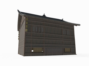 Asian Ancient Architecture Inn 3D Model