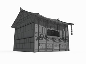 Asian Ancient Architecture Inn 3D Model