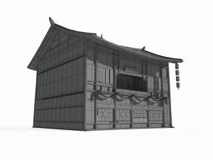 Asian Ancient Architecture Inn 3D Model