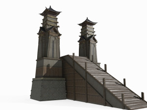 Large scale sacrificial altar in Asian ancient architecture 3D Model