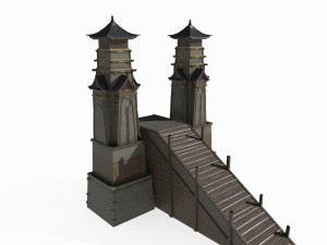 Large scale sacrificial altar in Asian ancient architecture Model 3D