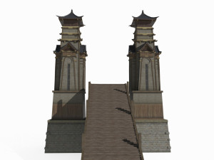 Large scale sacrificial altar in Asian ancient architecture Model 3D