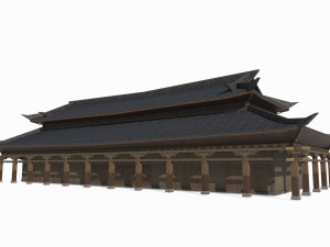 Asian Ancient Architecture Palaces Model 3D