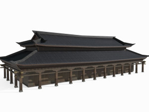 Asian Ancient Architecture Palaces Model 3D