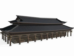 Asian Ancient Architecture Palaces 3D Model