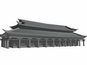 Asian Ancient Architecture Palaces Model 3D