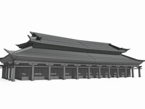 Asian Ancient Architecture Palaces 3D Model