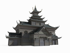 Ancient architecture and barbarian palaces in East Asia 3D Model