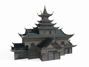 Ancient architecture and barbarian palaces in East Asia 3D Model