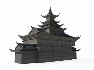 Ancient architecture and barbarian palaces in East Asia 3D Model
