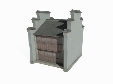 Asian ancient architecture Huizhou style houses 3D मॉडल