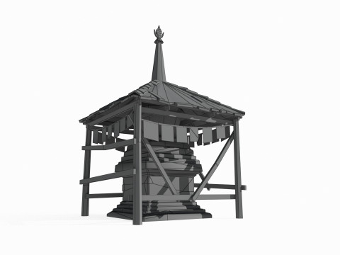Xizang Plateau Totem 3D-Modell