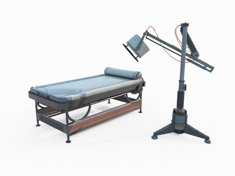 Future Science Fiction Surgical Bed Modelo 3D