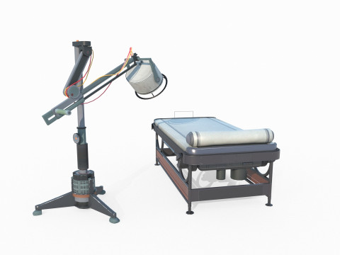 Future Science Fiction Surgical Bed 3D Model