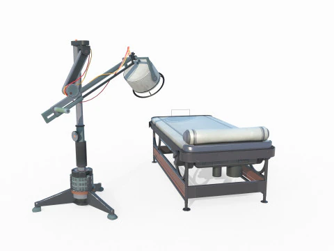 Future Science Fiction Surgical Bed 3D Model