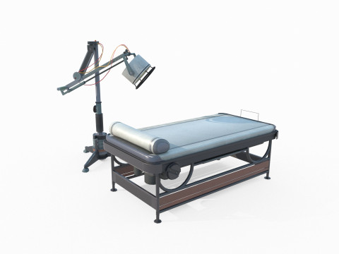 Future Science Fiction Surgical Bed 3D Model