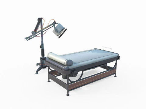 Future Science Fiction Surgical Bed 3D Model