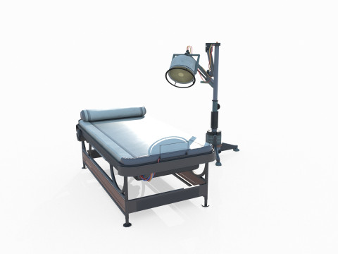 Future Science Fiction Surgical Bed 3D Model