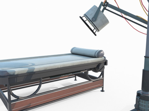 Future Science Fiction Surgical Bed 3D Model
