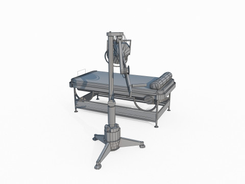 Future Science Fiction Surgical Bed 3D Model