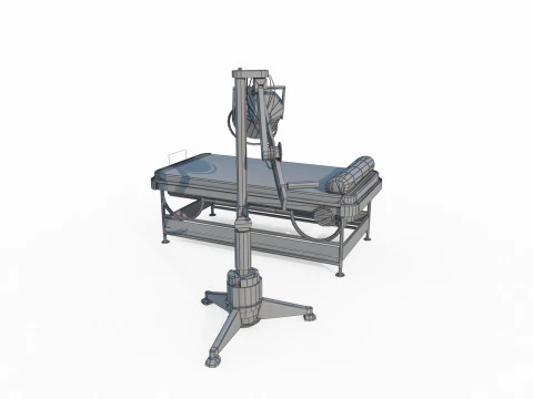 Future Science Fiction Surgical Bed 3D Model