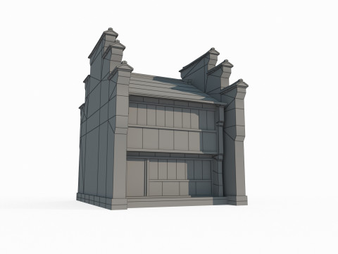Asian Ancient Architecture Southern Houses 3D 모델