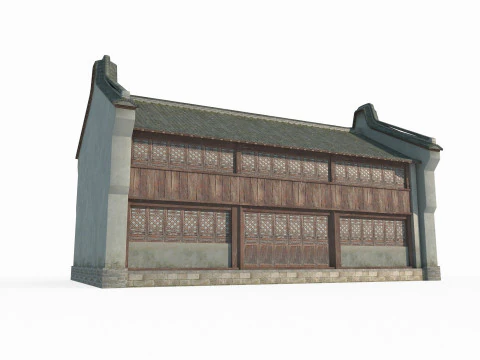 Architettura antica orientale e case civili del sud Modello 3D