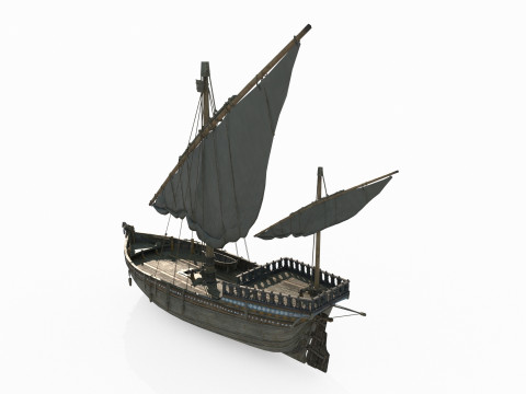 Ancient vehicle sailboat Modèle 3D