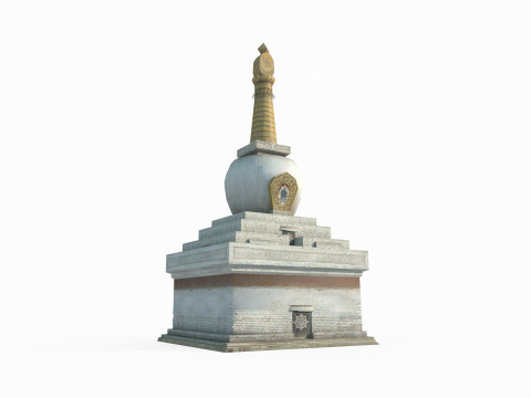 The East Asian Ancient Architecture Watchtower 3D Model