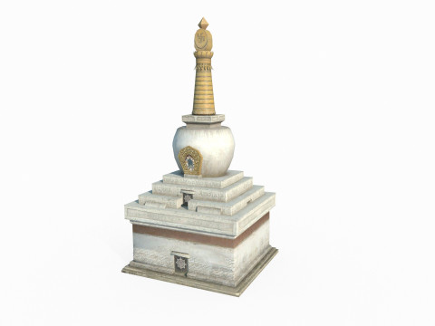 The East Asian Ancient Architecture Watchtower Modelo 3D