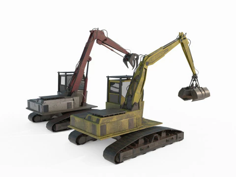 Construction machinery excavator 3D Model