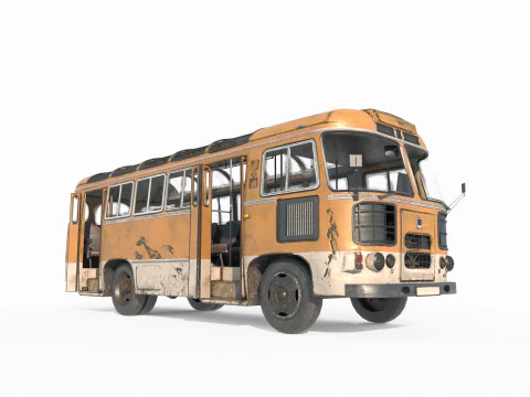 Old minibus 3D Model