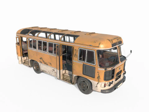 Old minibus 3D Model