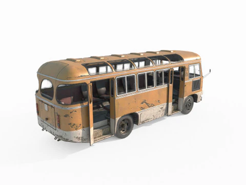 Old minibus 3D Model