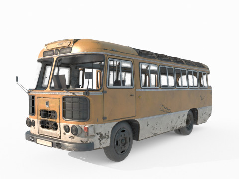 Old minibus 3D Model