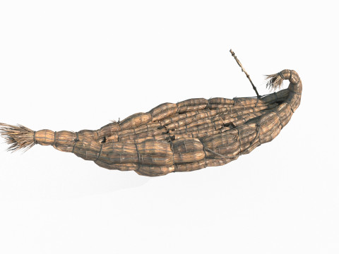 Ancient straw boats Modelo 3D