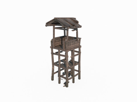 The ancient watchtower 3D Model