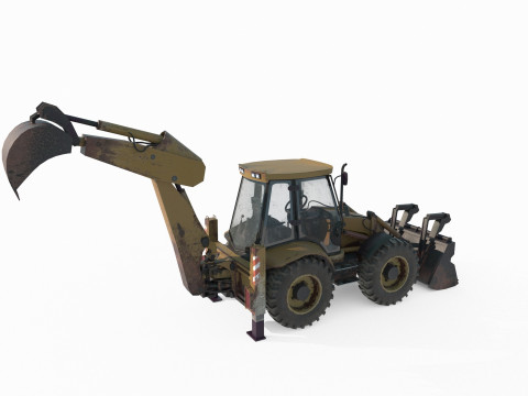 Multi functional engineering vehicle excavator 3Dモデル