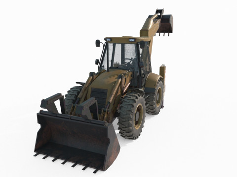 Multi functional engineering vehicle excavator 3Dモデル