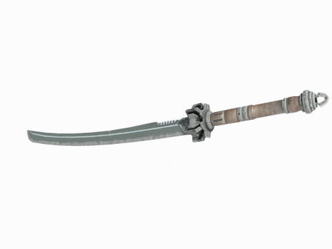 Science fiction style samurai sword Modelo 3D