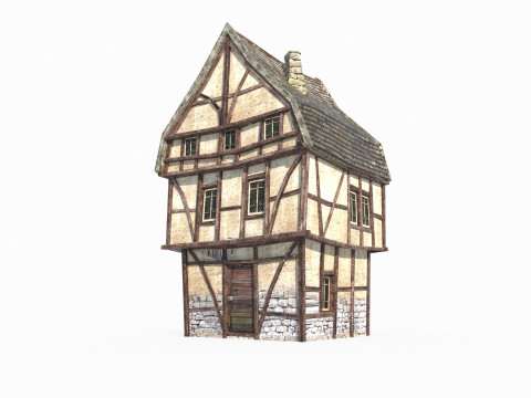 Medieval architecture urban housing 3D Model