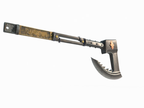 Ancient cold weapon axe 3D Модель