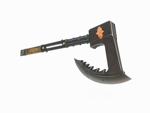 Ancient cold weapon axe 3D Model