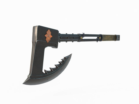 Ancient cold weapon axe 3D Model
